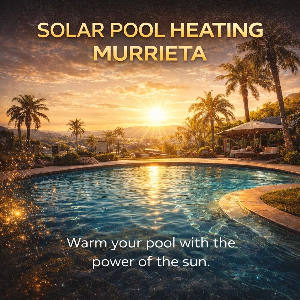 Luxury pool with solar heating in Murrieta